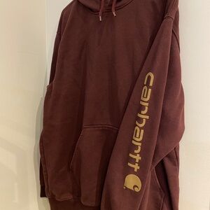 Men's XL Carhartt Logo Sleeve Graphic Hoodie